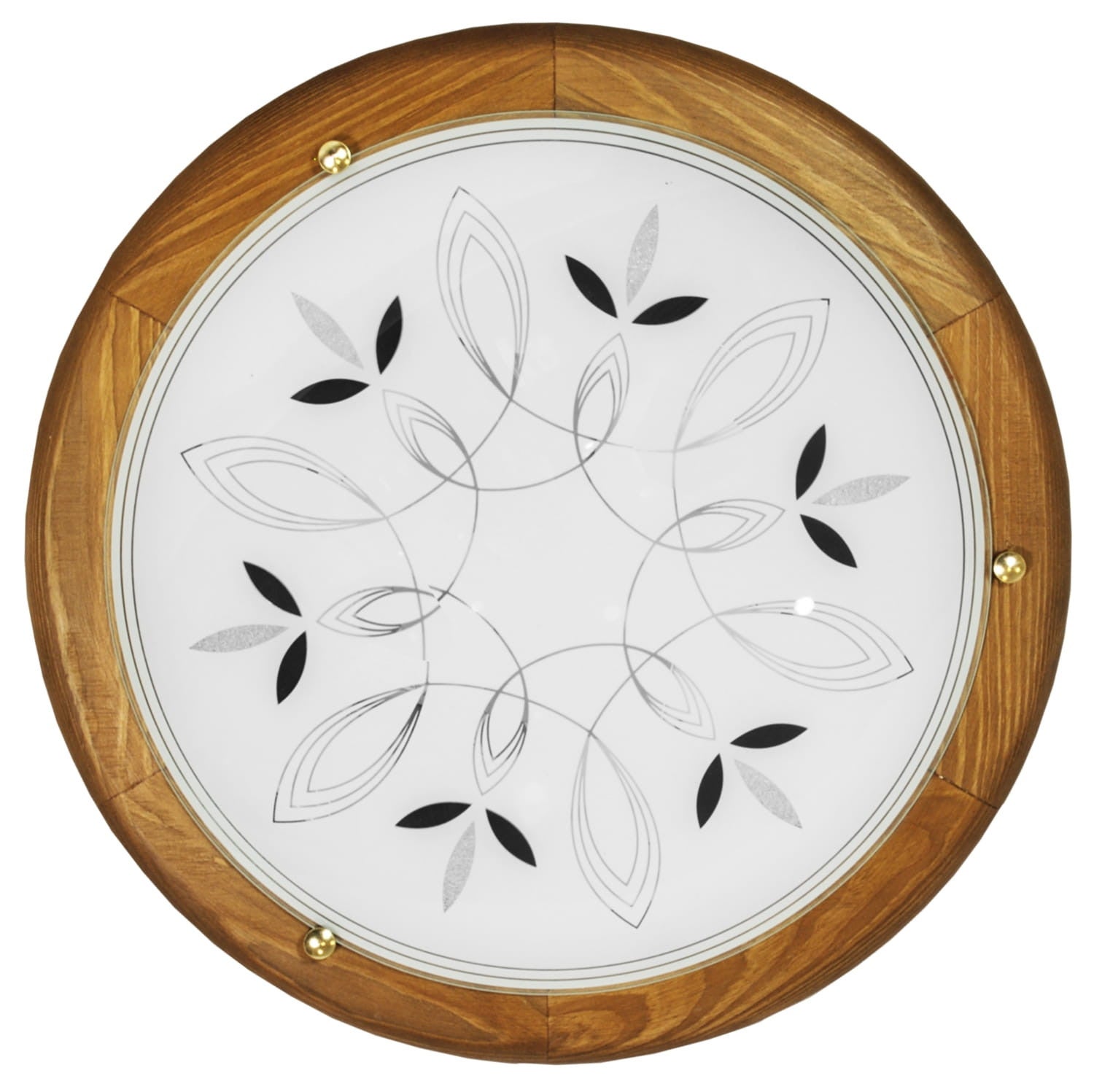 Plafon Rustica okrągły brązowo-biały 2xE27x20W wym: 10 x 40 cm IP20 metal Candellux
