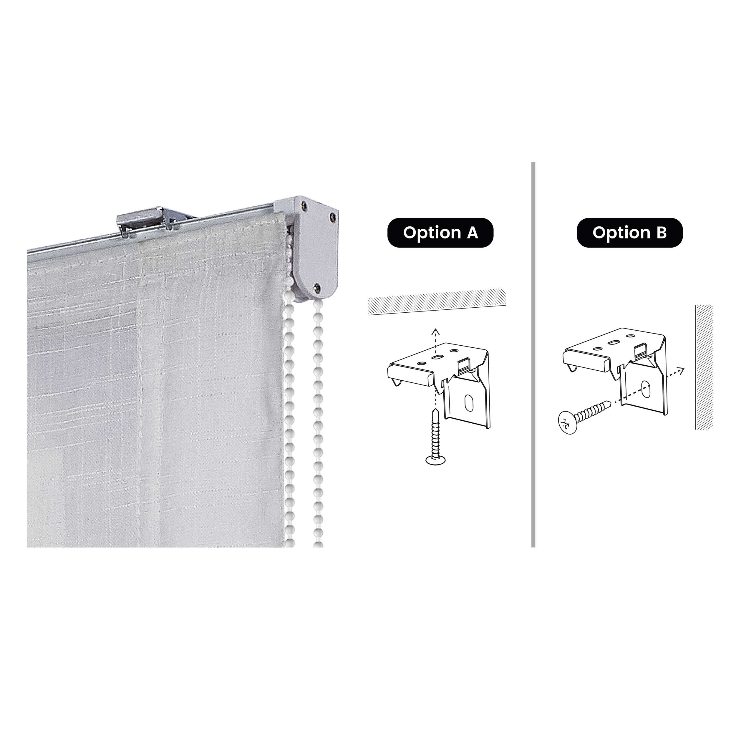 Estor Plegable sin Varillas, Estor Paqueto traslúcido para Ventanas y Puertas Blanco, 75 x 175 cm - 6