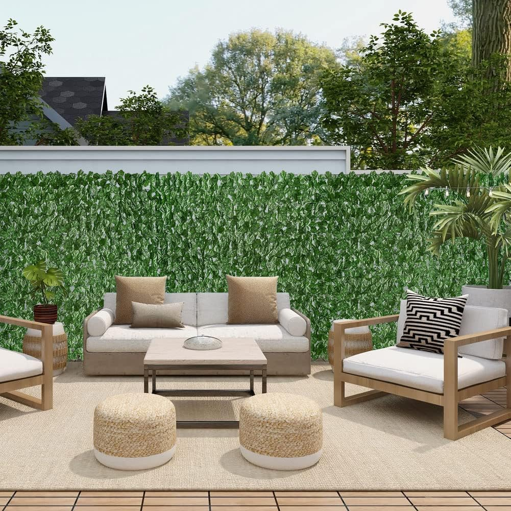 Siepe Finta Artificiale Rete Recinzione 1MX3M Con Foglie Di Potos - Foto 6