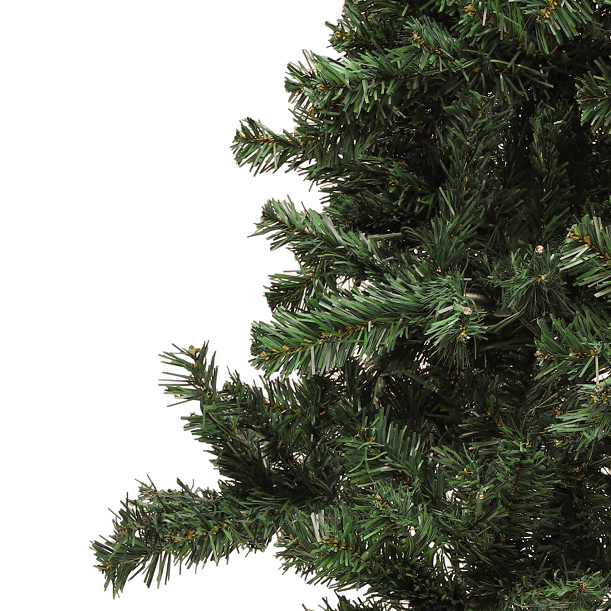 Sapin de Noël Artificiel 225cm à Flocons de Neige Balconera 550 LED, 1346 Branches, avec Support en Métal Pliable, Décoration de Fête - 9