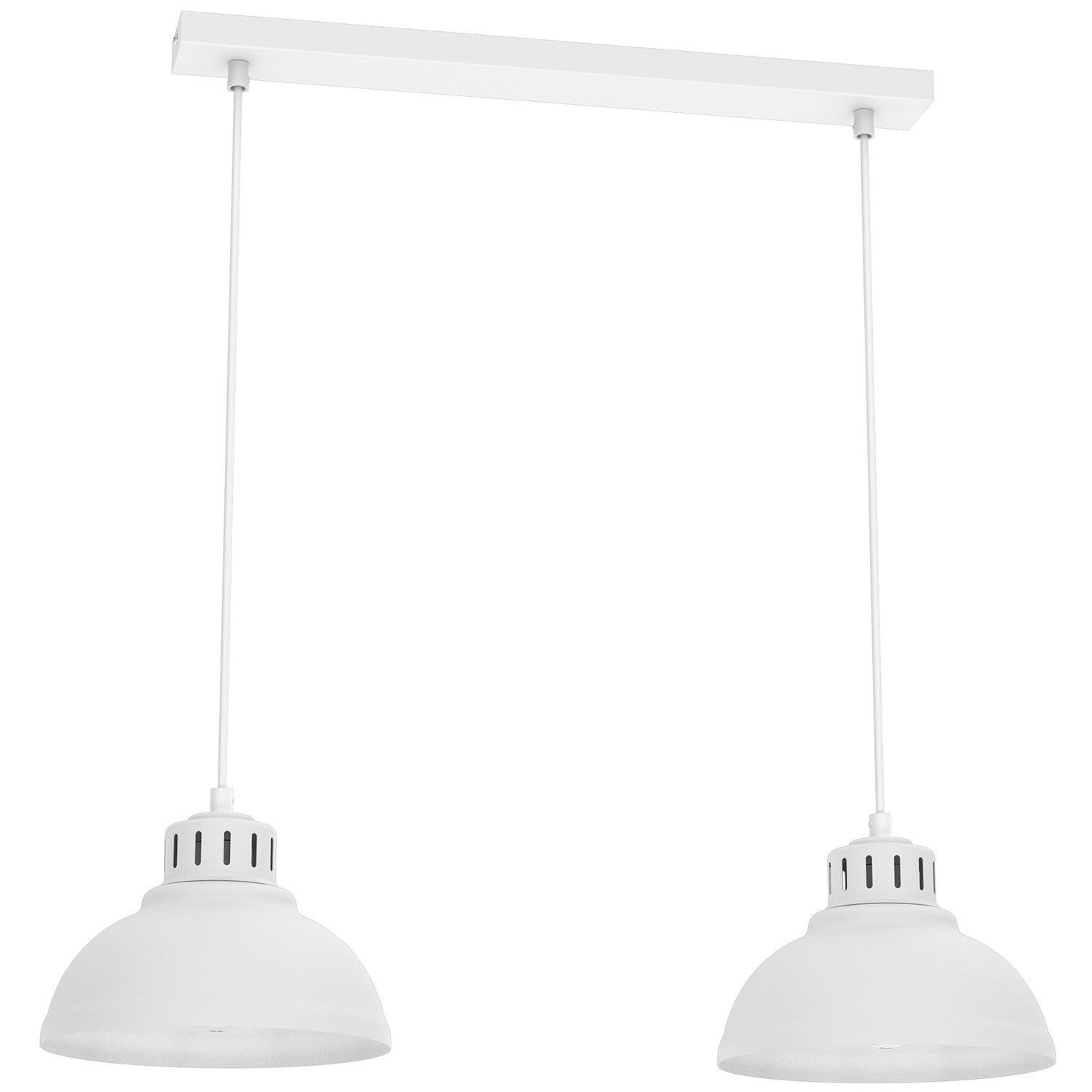 Lampa wisząca Sven biały matowy 2xE27x15W wym: 110 x 65 x 21 cm metal Luminex