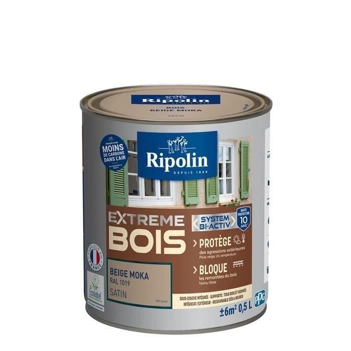 Farba do drewna Ripolin Satynowa Wysoka ochrona Beż Moka 500 ml