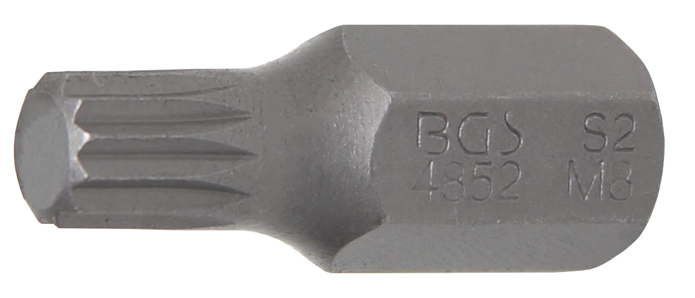 BGS Bit napęd zewnętrzny sześciokątny 10 mm (3/8") wewnętrzny wielozębny (dla XZN) M8 - 4852
