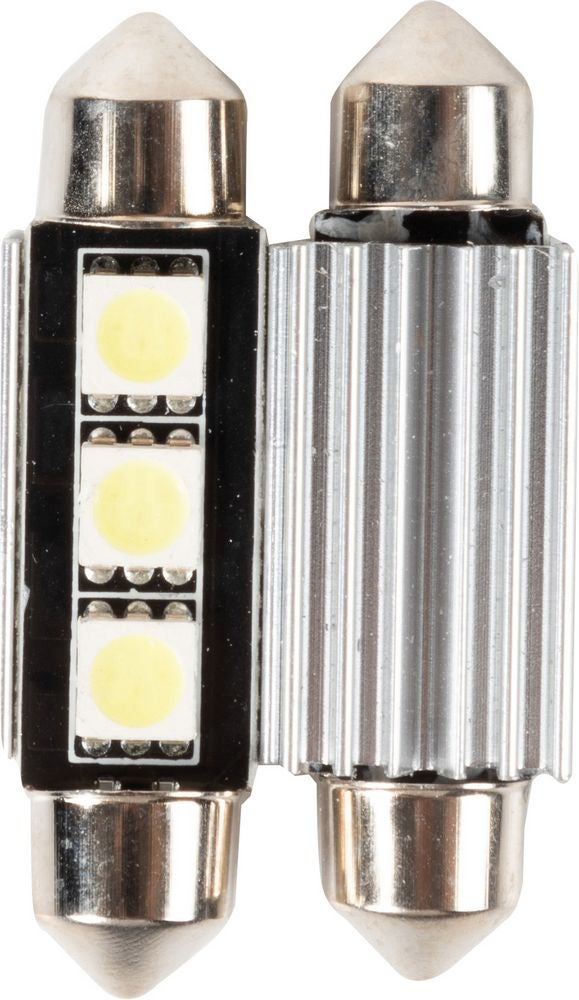 Lampadine siluro auto 3 Led 12V 10W due pezzi 41 mm illuminazione targa macchina - 3