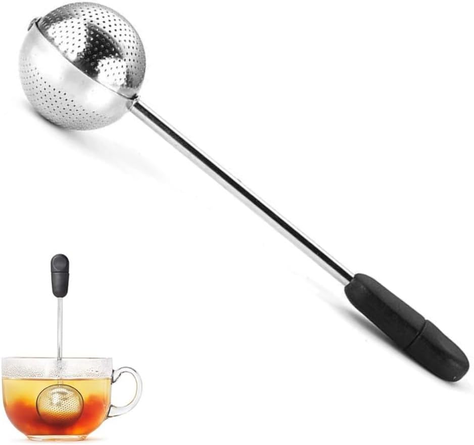 Colino Da Tè A Cucchiaio In Acciaio Inox - Infusore Per Tè In Foglie, Leggero E Facile Da Pulire