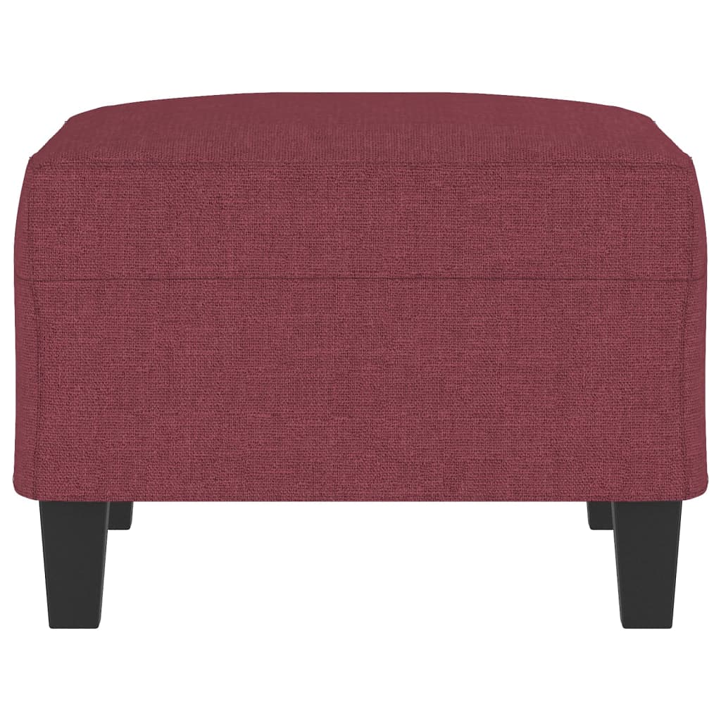 Repousa-pés em tecido vermelho 70x55x41 cm - 4