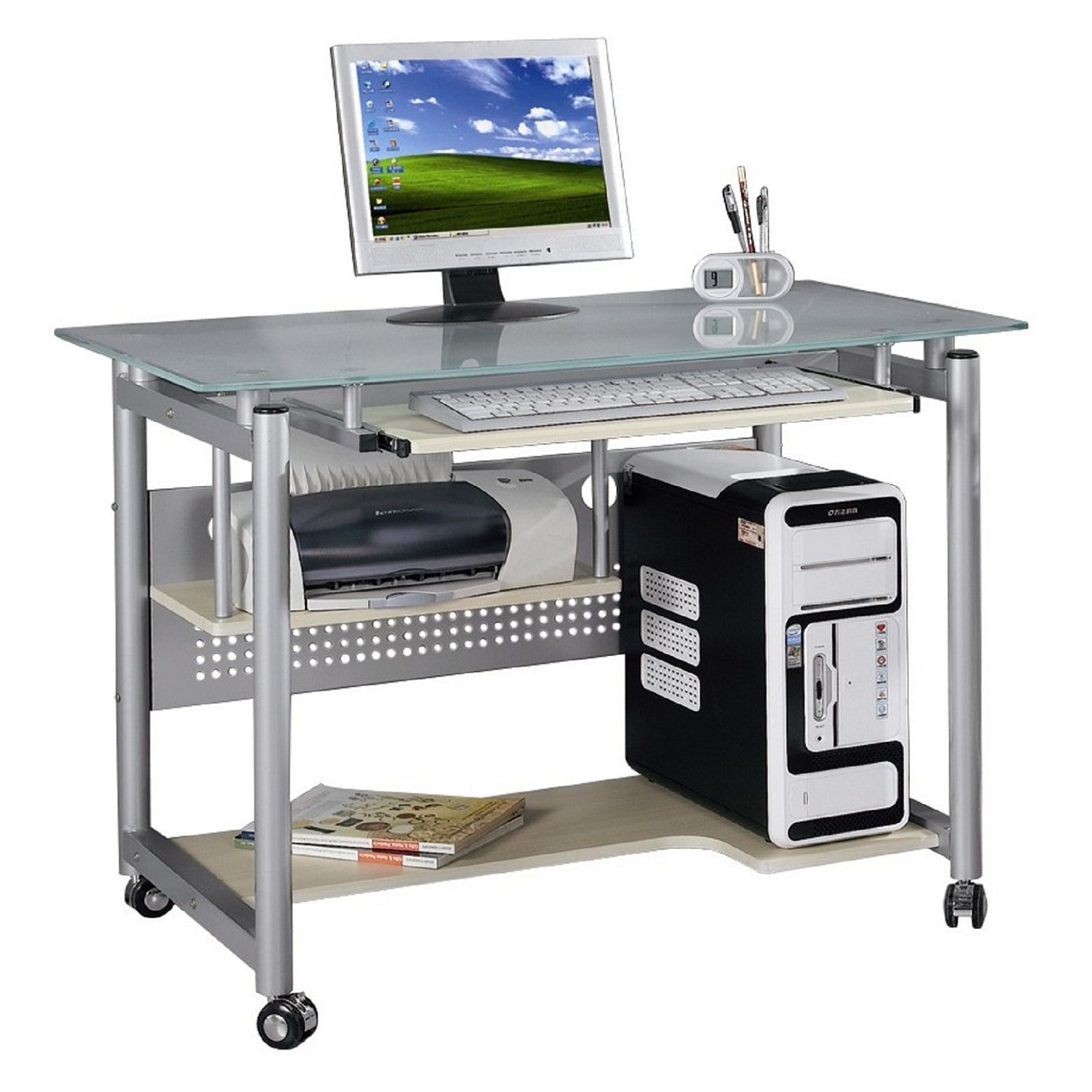 Scrivania Piccola Con Ruote - Tavolo Regolabile In Altezza, Per Camera, Soggiorno O Ufficio - Foto 11