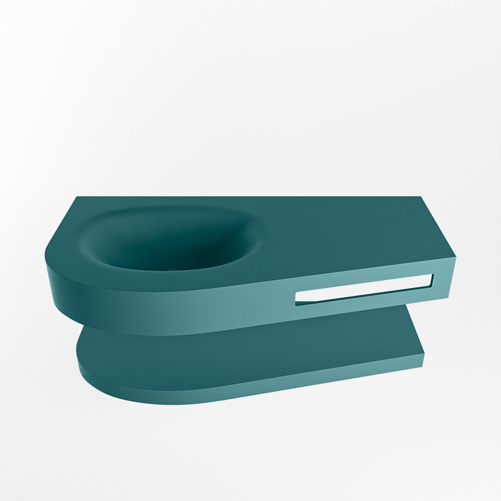 MONDIAZ RIVA 100cm con Lavabo con repisa color Smag. con Lavabo DULCET ...