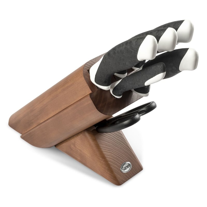 Blok na Noże Kuchenne Sakura, Stal, Czarny, Sanelli