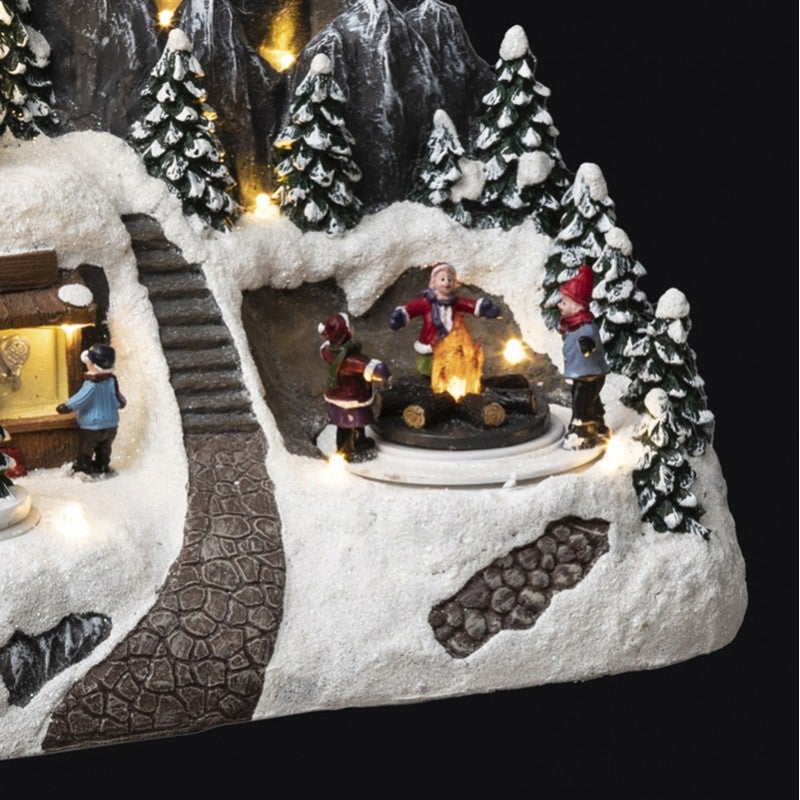 Rifugio illuminato 24 LED H.27,5cm - 2