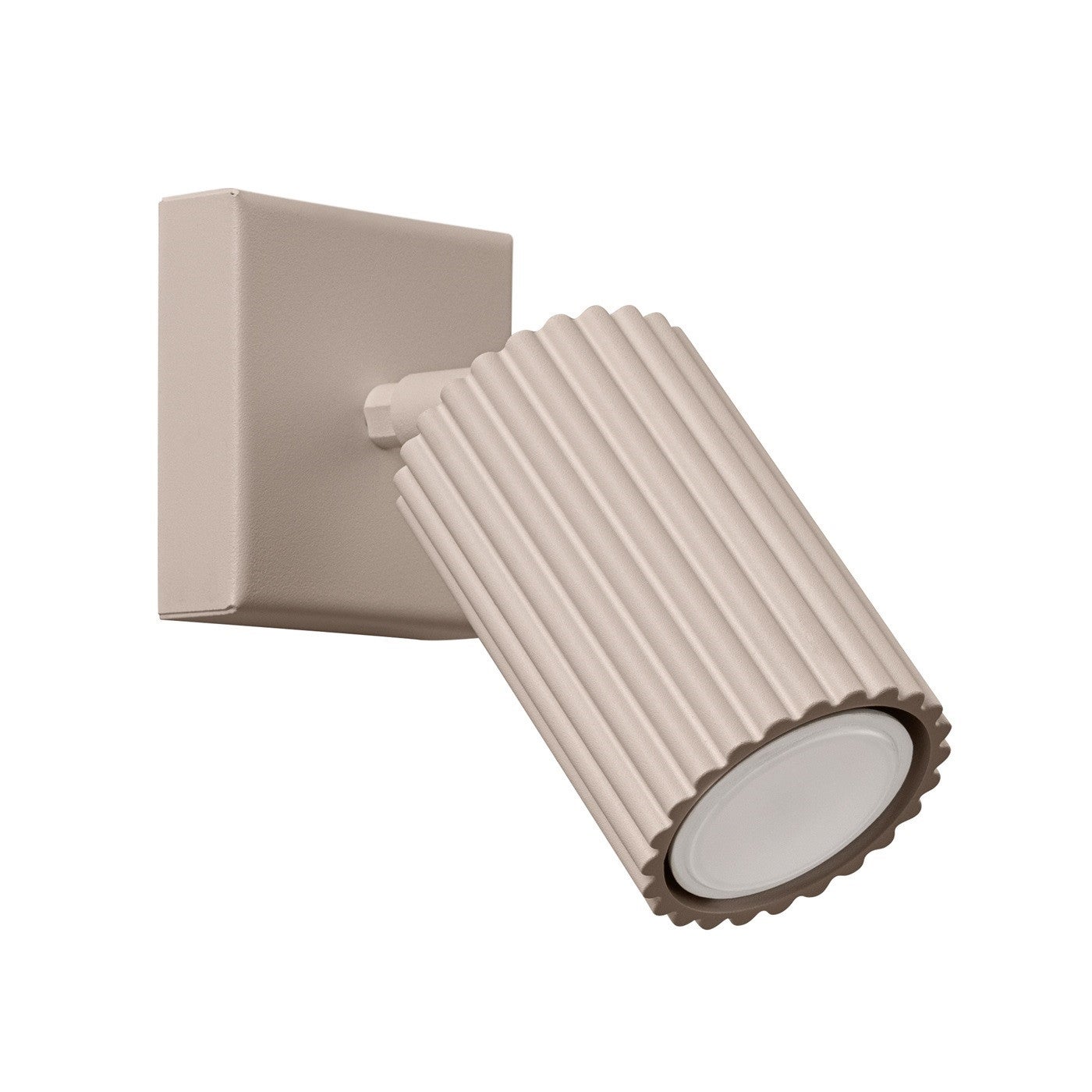 Kinkiet nowoczesny KARBON taupe 1xGU10x10W wym: 16x8x16 cm IP20 Sollux Lighting