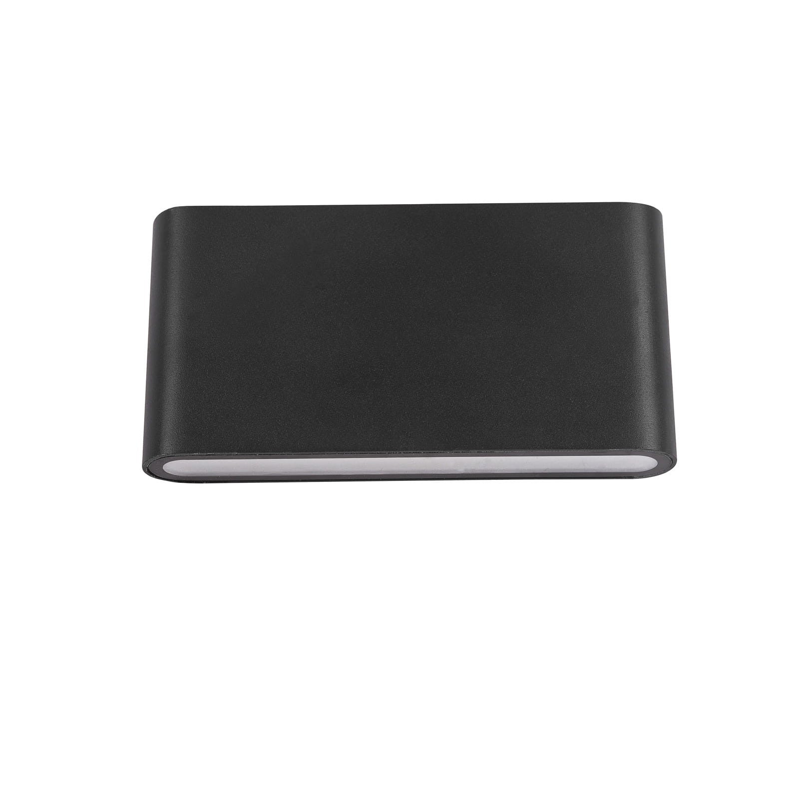 Kinkiet zewnętrzny ROMANO LED 12W Ciepła biel 720lm czarny wym:9x17x3cm IP54 Italux