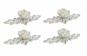 2 Pomelli Vintage In Lega Di Zinco Con Viti, Maniglie Per Porte E Mobili, Design Rosa, Fori Da 96 Mm, Per Cassetti, Armadi, Cucina E Bagno
