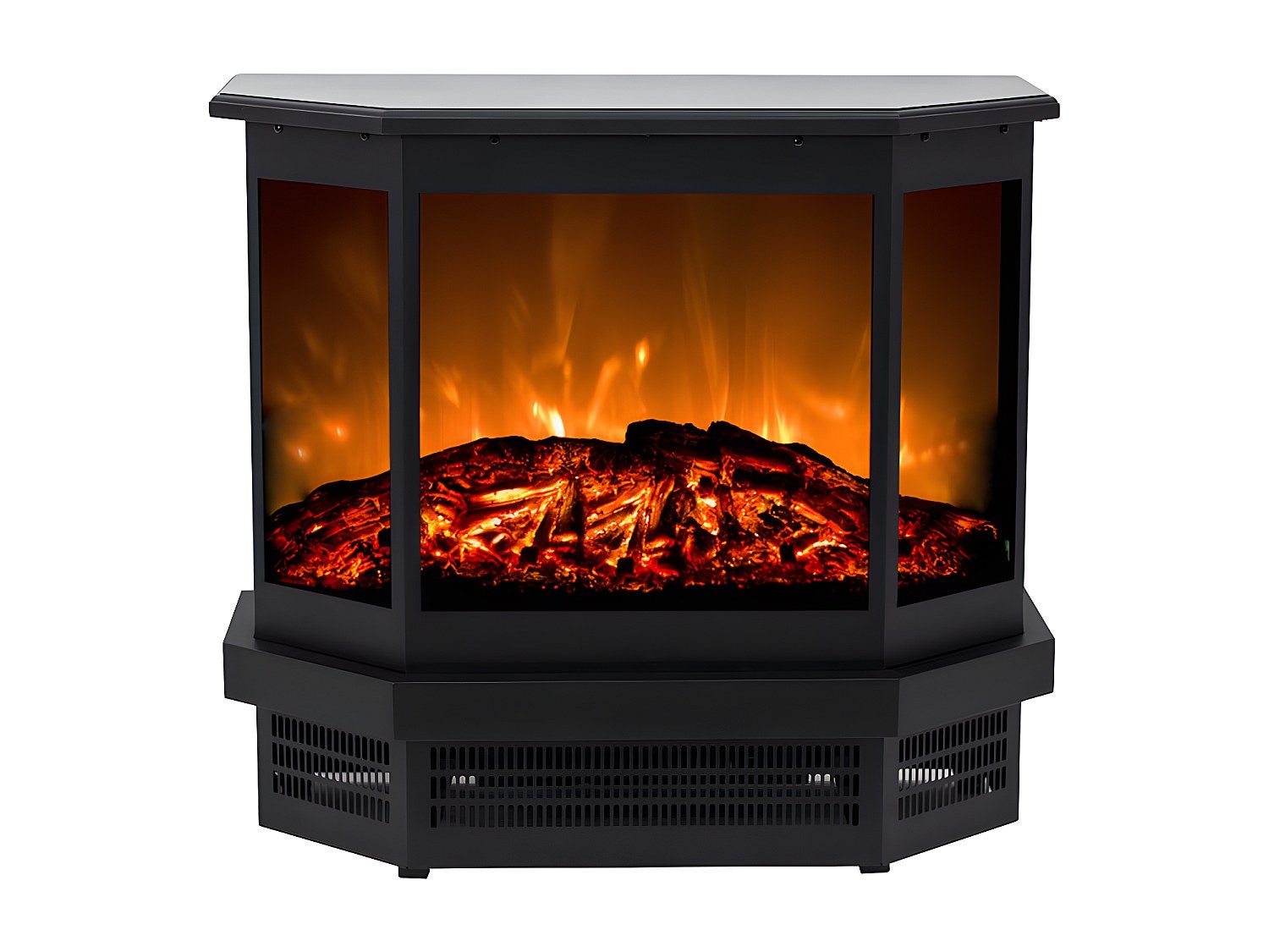 Chimenea eléctrica ETNA - Ancho 55.8 x Prof. 22.5 x Alt. 51.6 cm - Negro - 2