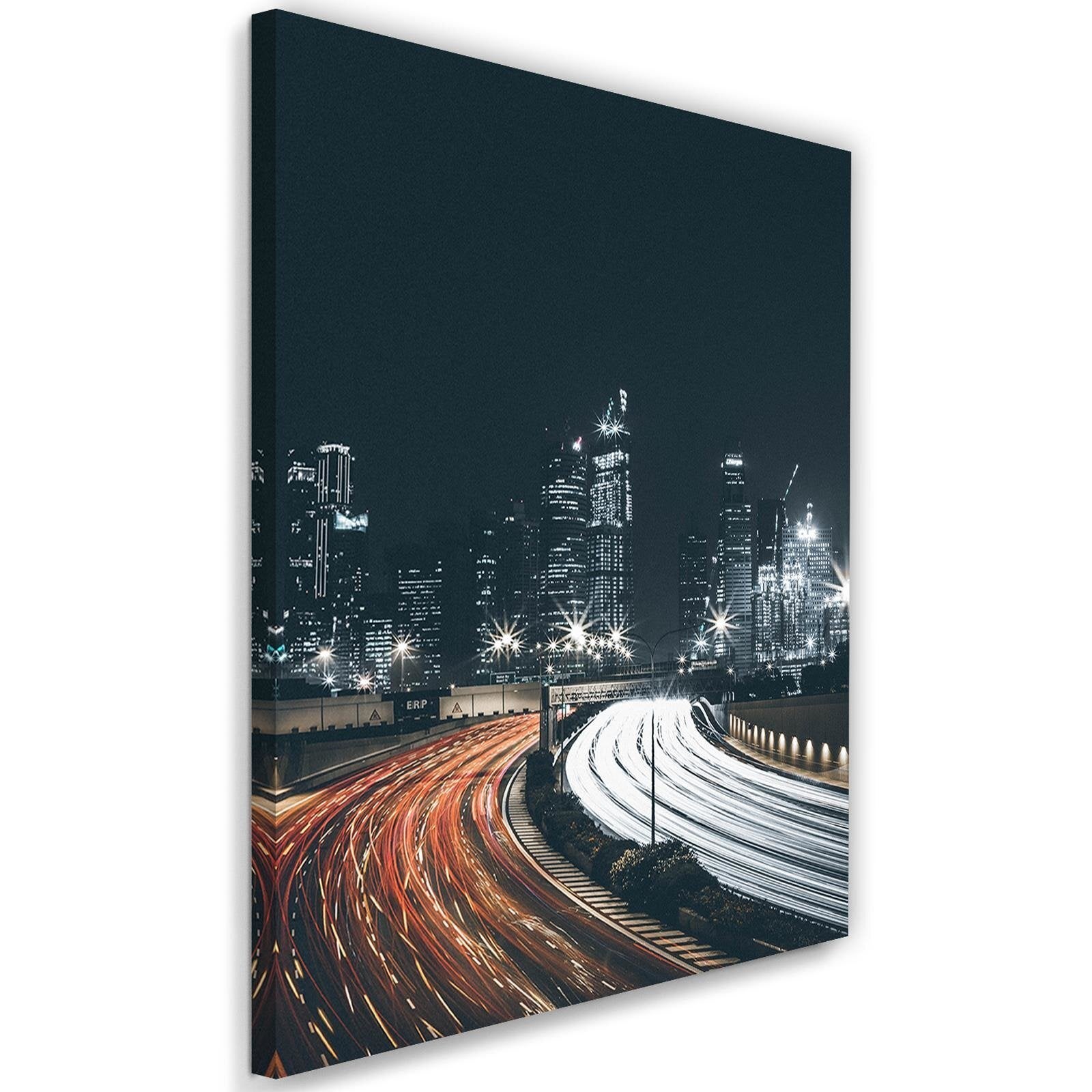 Obraz na płótnie, Miasto nocą 60x90