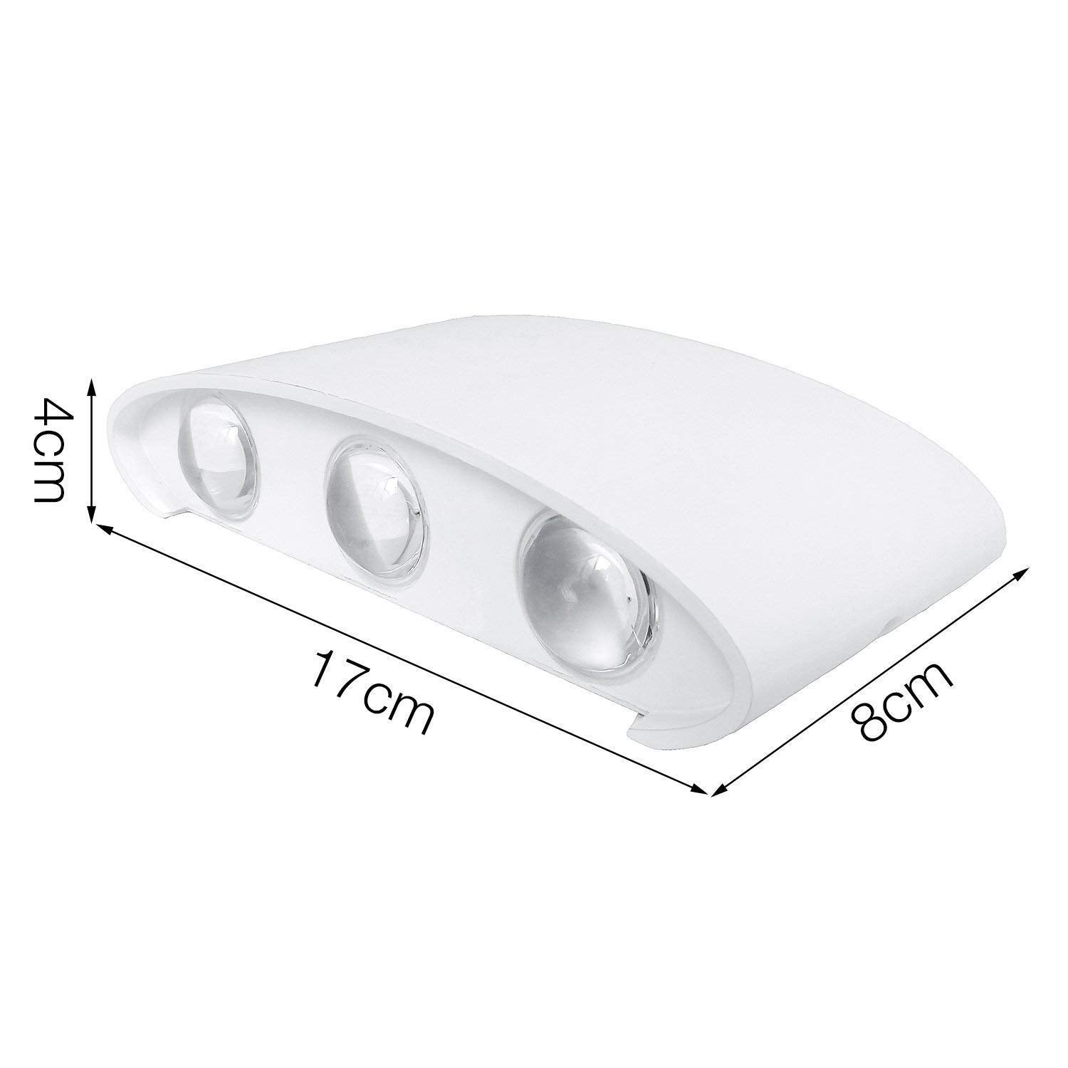 Candeeiro de parede LED interior 6 W, candeeiro de parede nórdico moderno, luz branca para sala de estar, quarto, escada, corredor - 2