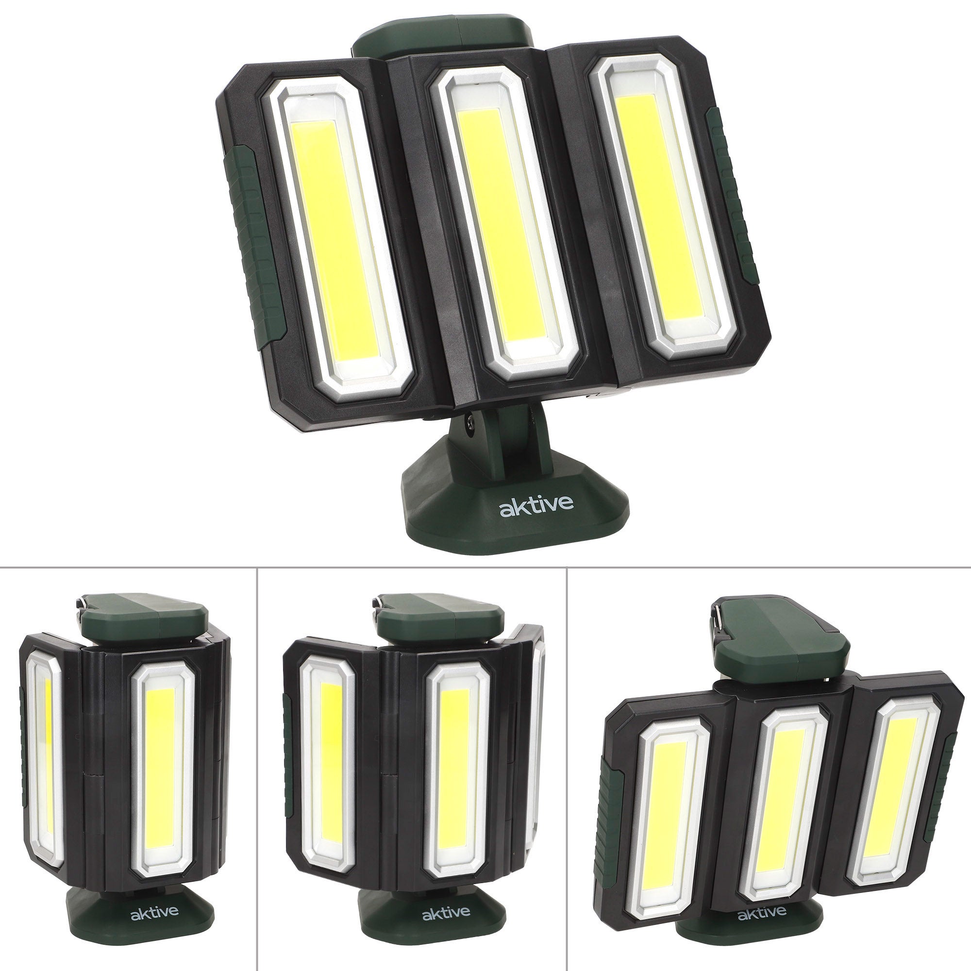 Aktive Projetor triplo LED para exterior 3 em 1 USB e powerbank 1500 lúmens - 6