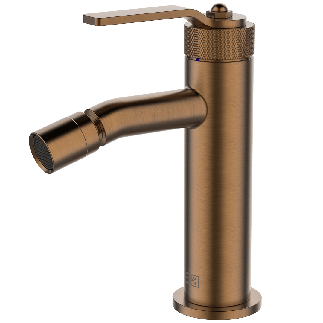 Molette mieszacz bidetowy szczotkowanego miedzi