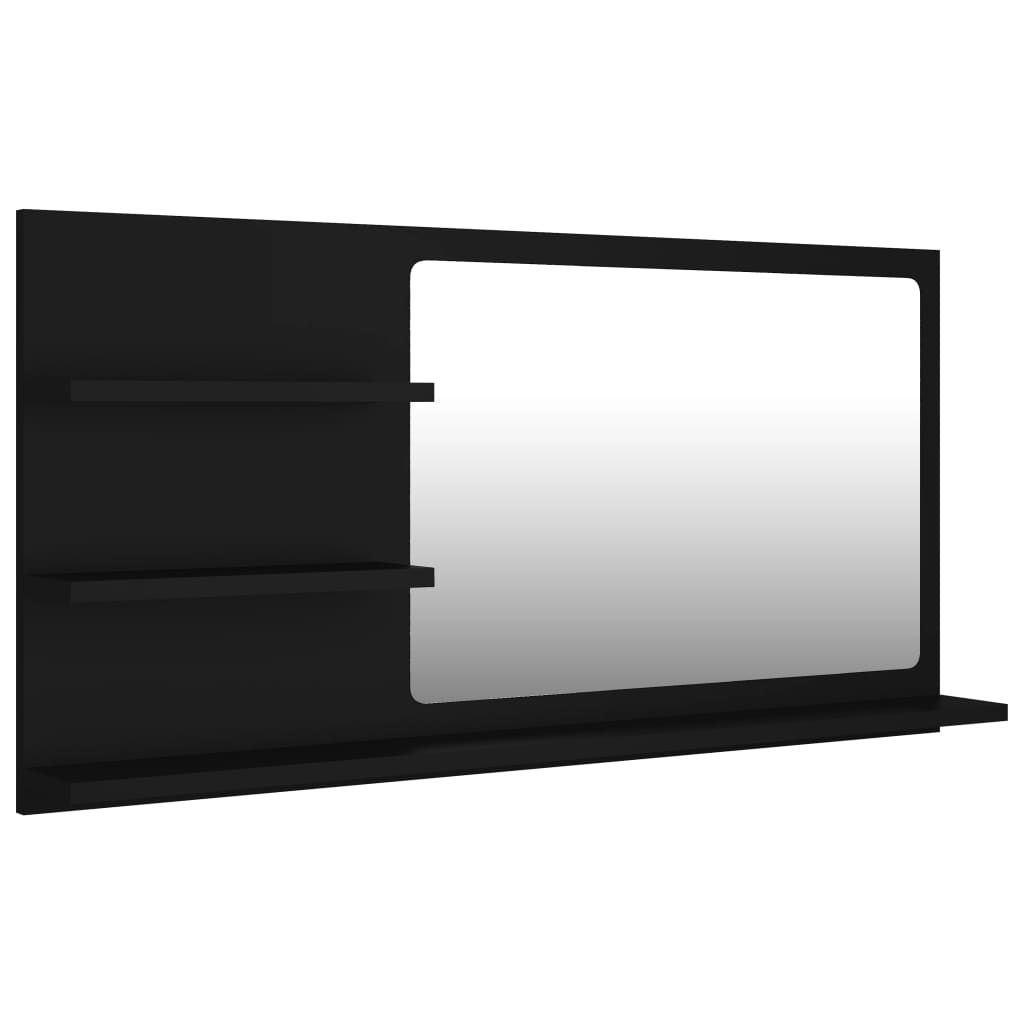 HAJDUK FURNITURE Armoire Toilette Miroir Noir Mat 50x60x14 Cm – Meuble Salle De Bain Suspendu Avec 3 Étagères Et Fermeture Soft-Close