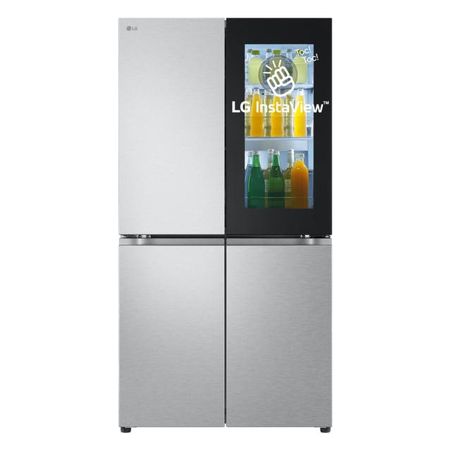 LG InstaView GMV960MBDE Frigorifero Multidoor, Classe E, 666L, Wi-Fi, Selettore umidità, Total No frost, Metal Sorbet