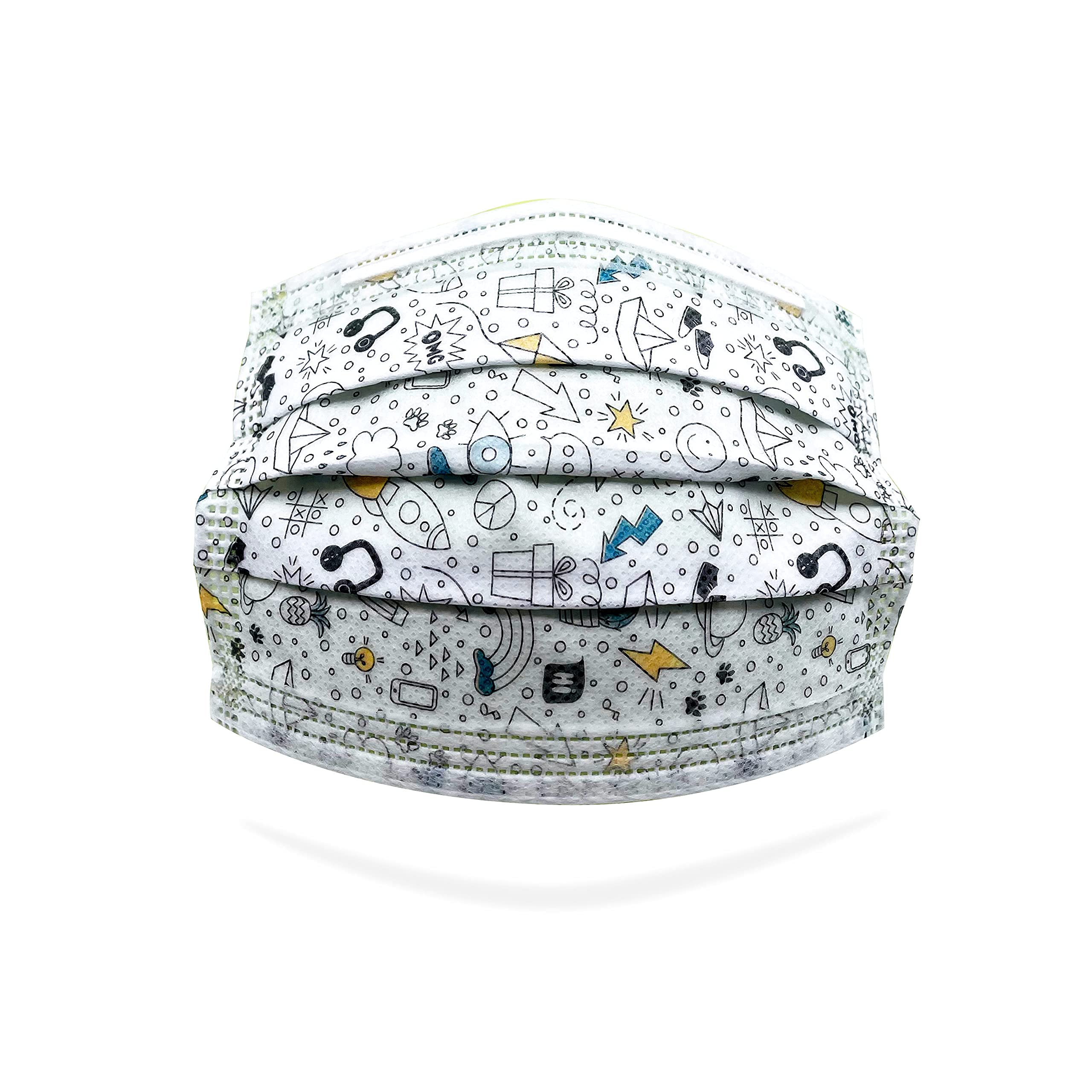 Boîte de 50 Masques Enfant Anti-Poussière avec Motif – Masques de Protection 3 Plis Haute Filtration – 3 Couches en Polypropylène - 2