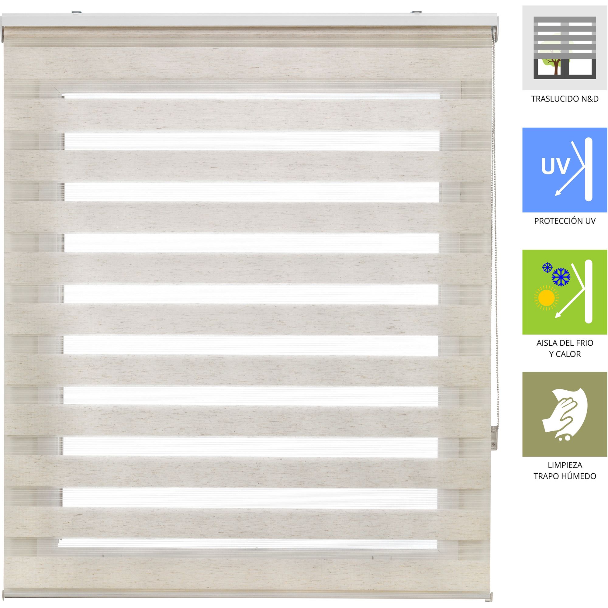 ECOMMERC3 | Tenda a Rullo Giorno e Notte, Misura 160x180 - Tenda a Rullo Giorno e NotteMisura 157x175 - 4