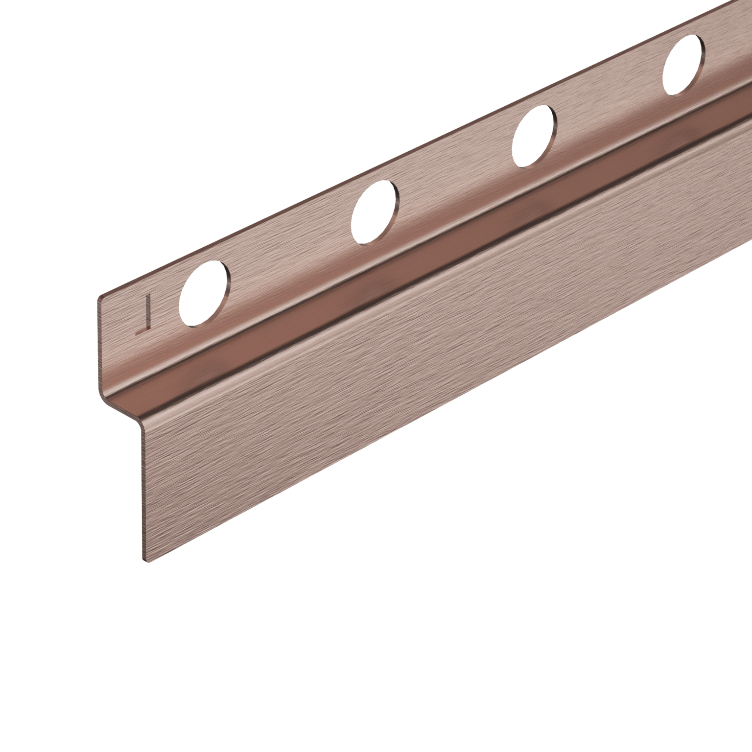 Balneo Listwa Spadkowa Przyścienna Lewa 170 cm Miedziana Brodzikowa Listwa Ze Stali Nierdzewnej