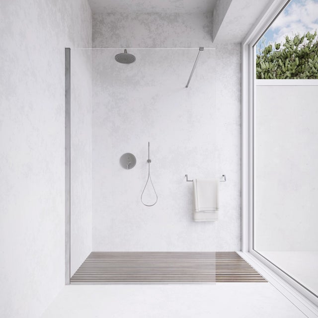 Parete doccia walk-in 150 cm 8mm trasparente anticalcare h200 | Lazaros