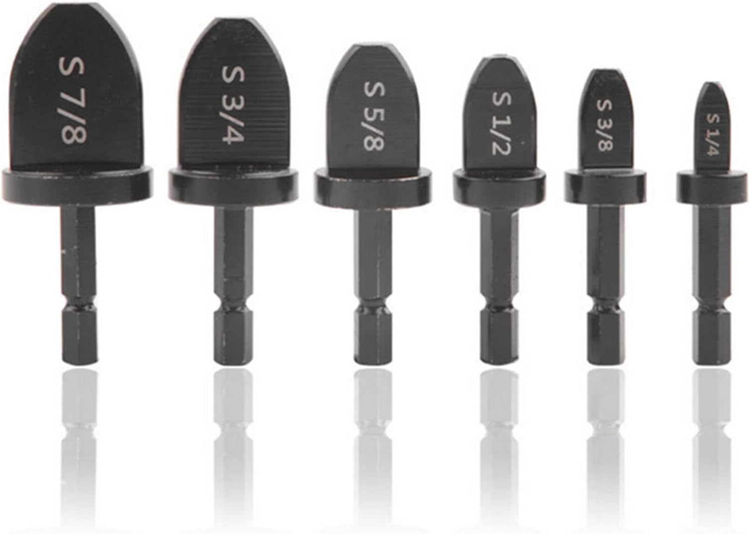 Oubesty Ensemble de 4 outils d'ébavurage et de nettoyage de tuyaux en cuivre et PVC et tubes en acier souple