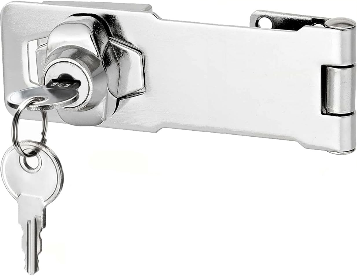 Kłódka 4-calowa z różnymi kluczami - zamek do szuflady, zamek do szafki, zamek do szafy, zamek do skrzynki pocztowej