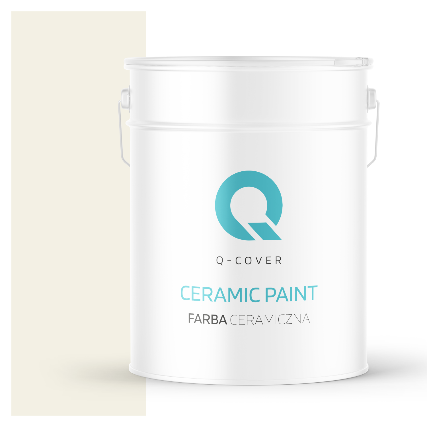 Farba Ceramiczna Do Ścian i Sufitów Q-Cover Biel złamana w żółty H6984 Głęboki Mat 10L