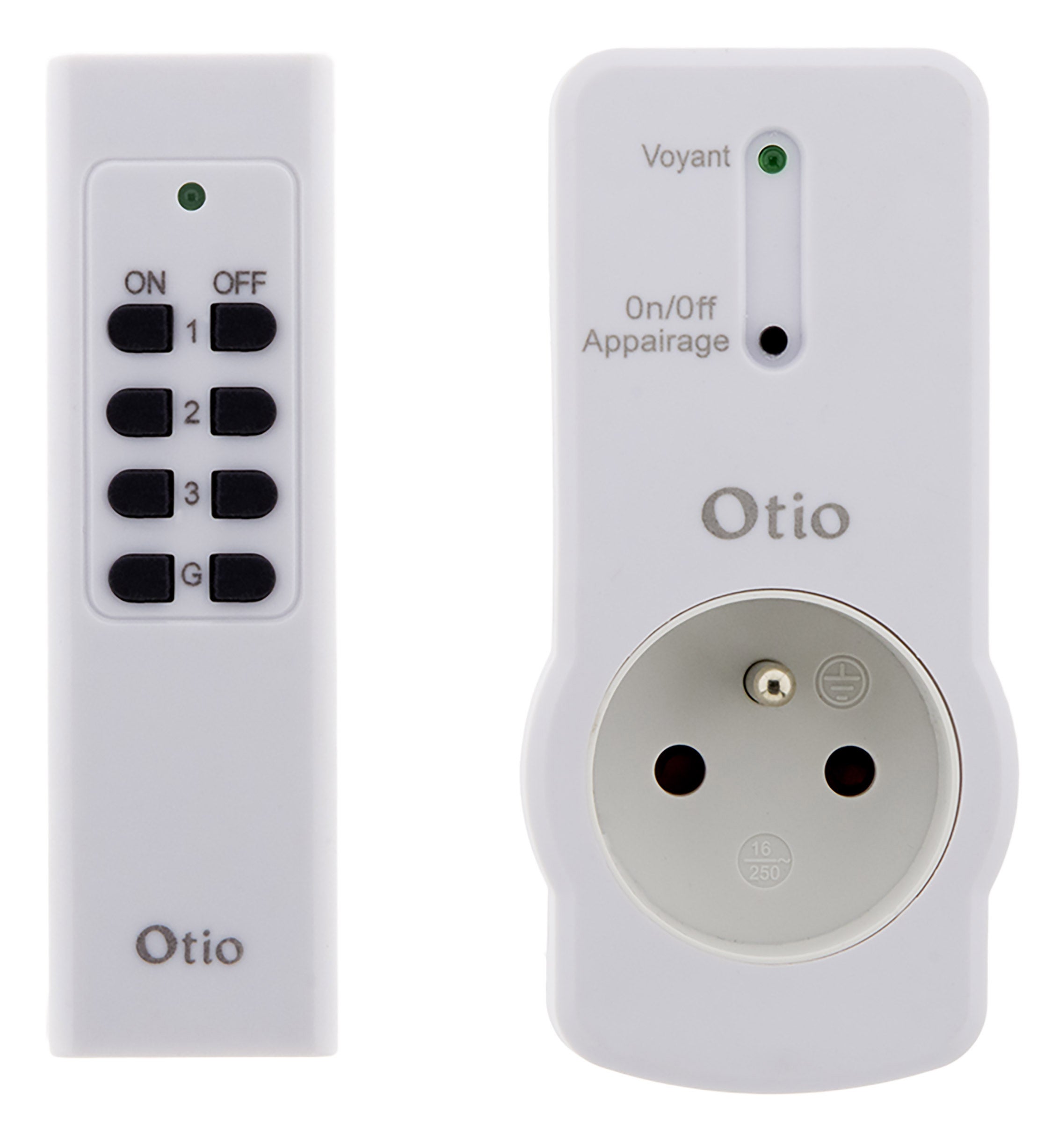 Prise télécommandée portée 25m - Blanc - Zenitech - 2