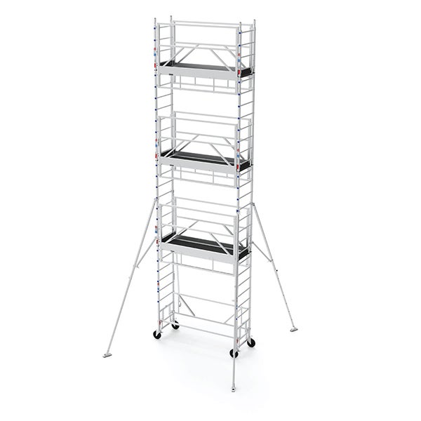 Échafaudage Maxi Tris 5,10 M Avec Plateau Trappe – PISCOPIELLO PONTEGGI – Acier Galvanisé