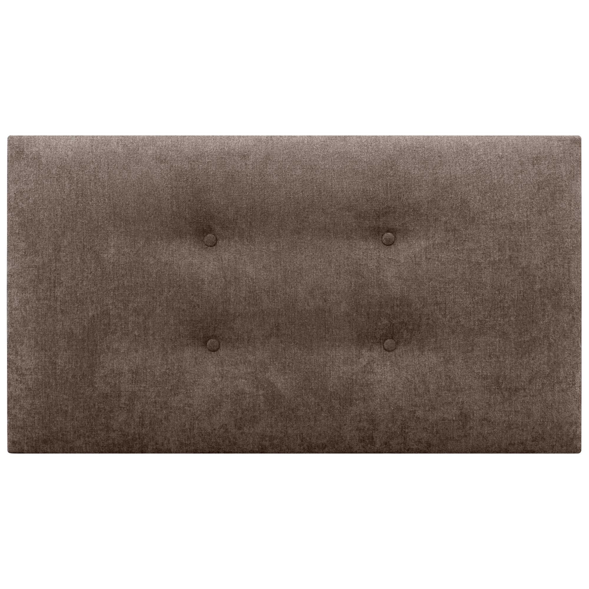 DHOME Cabecero de Tela AQUALINE Pro con 2 hileras de Botones Cabezal tapizado Cama Lujo (Marrón, 95cm) - 3