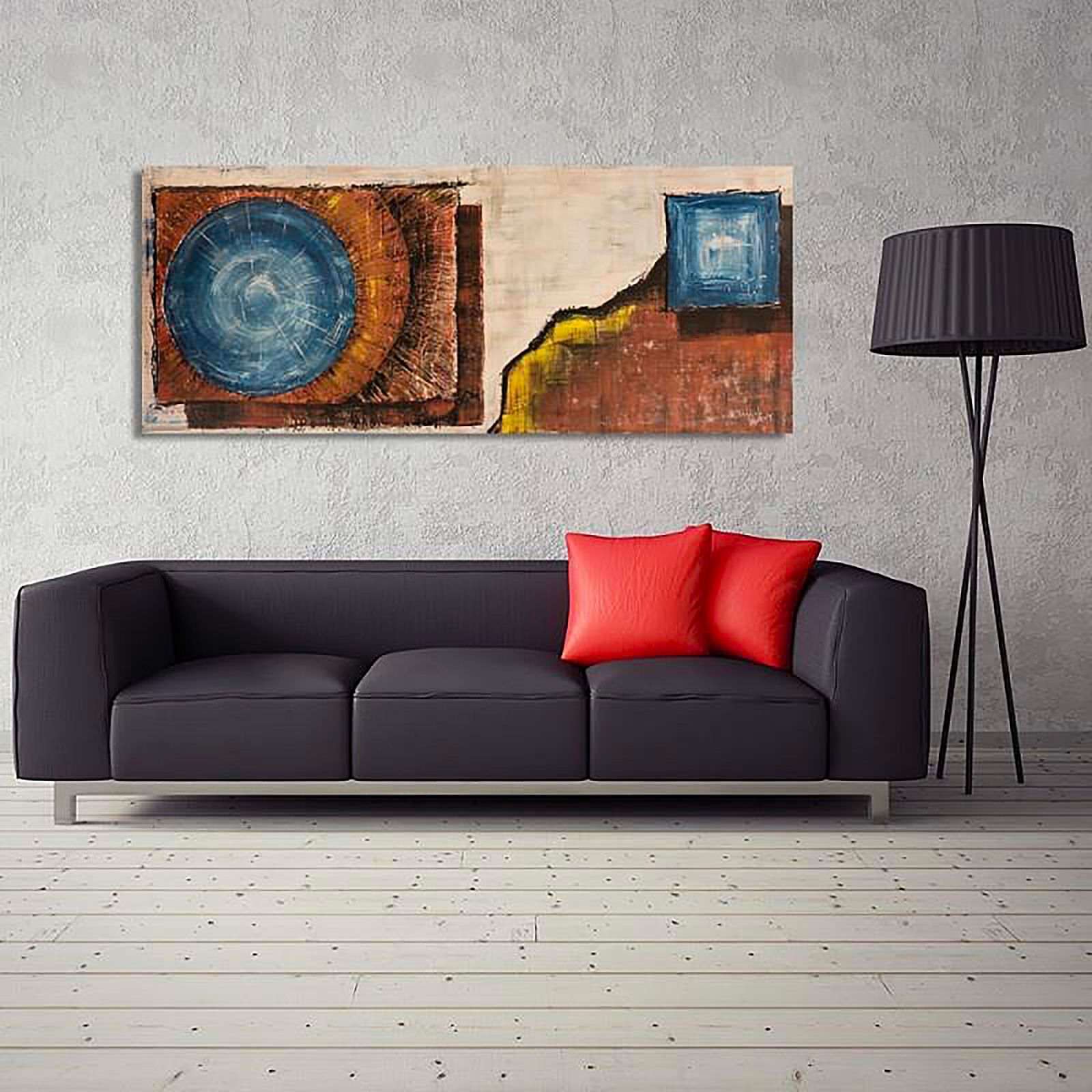 Tableau panorama d'image sur toile abstraction toile 59 - 140 x 45 cm - 3