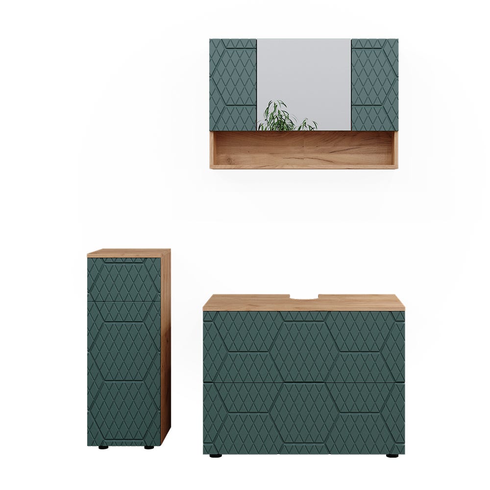 Vicco Mobile midi Arla, 40 x 81 cm, Antracite/quercia dorata Vicco Mobile midi Arla, 40 x 81 cm, Antracite/quercia dorata