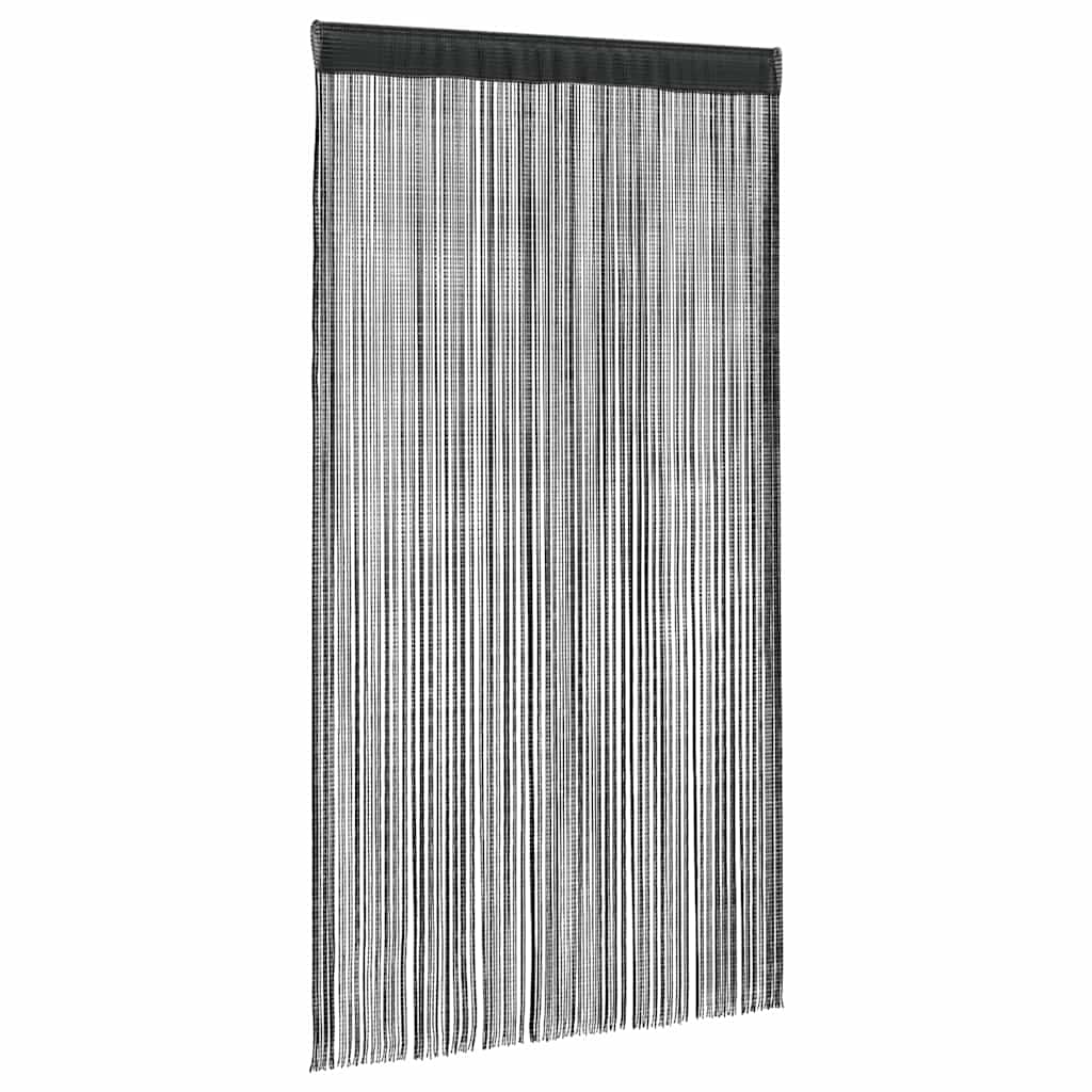 Zasłony z frędzlami 2 szt. 140x250 cm czarne