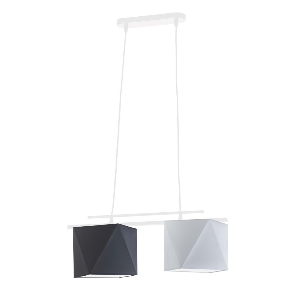 Lampa wisząca zwis żyrandol sufitowa z abażurami diament BARCELONA Z2