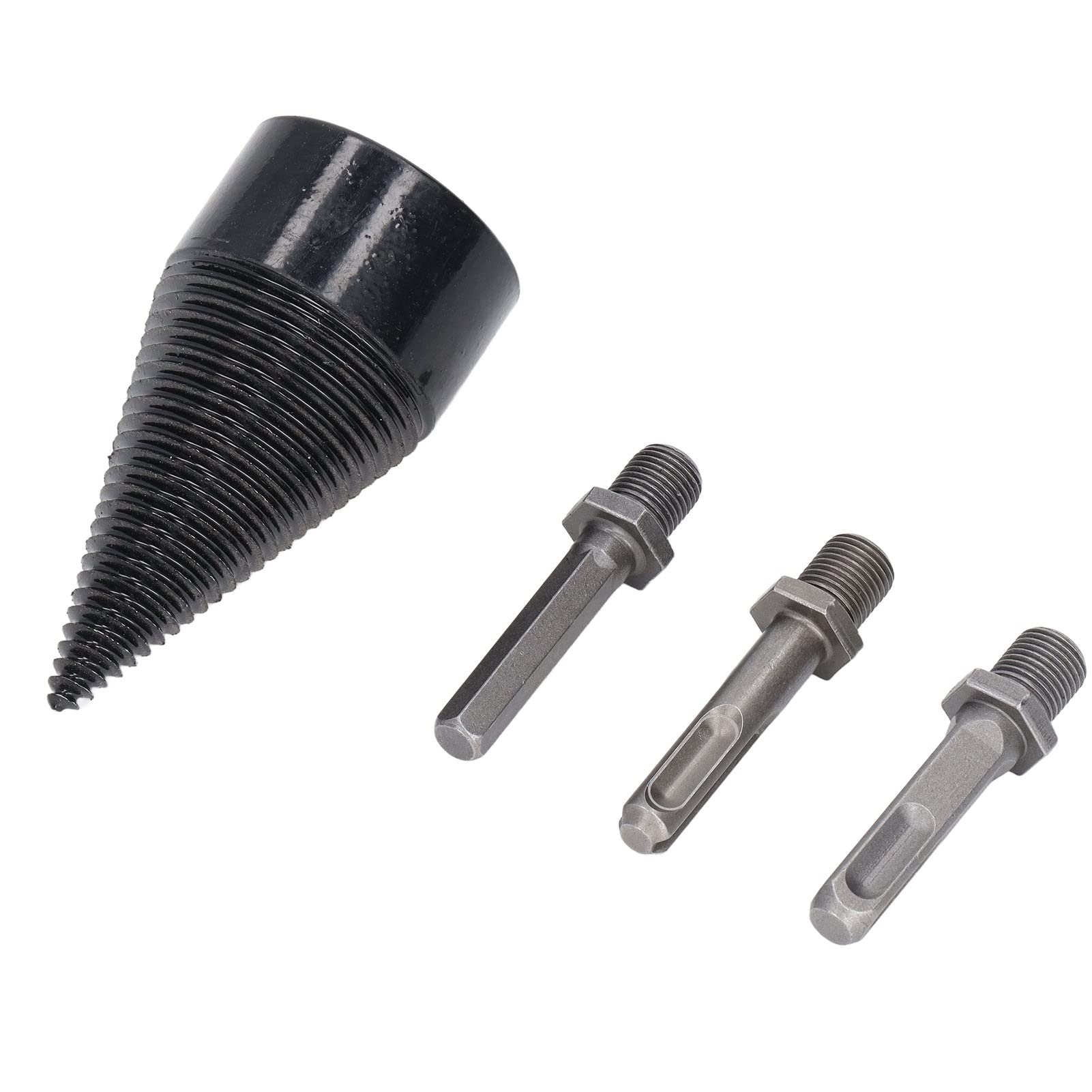Fendeur De Bûches Foret Électrique 50mm Avec 3 Tiges Amovibles - Acier Carbone