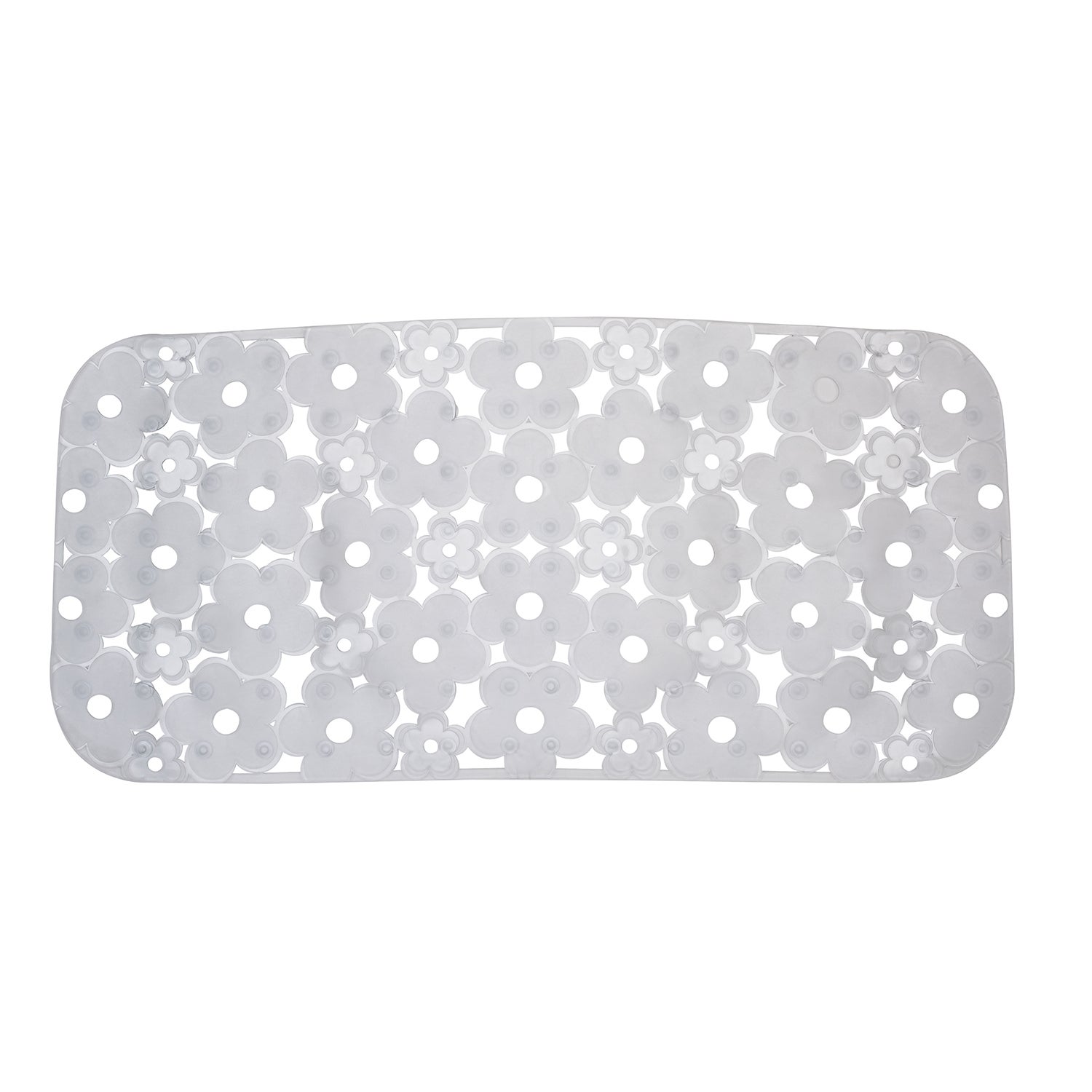 Tapis De Bain Antidérapant Gedy G-Maim - Résine Blanche 60x38cm - Fabriqué En Italie