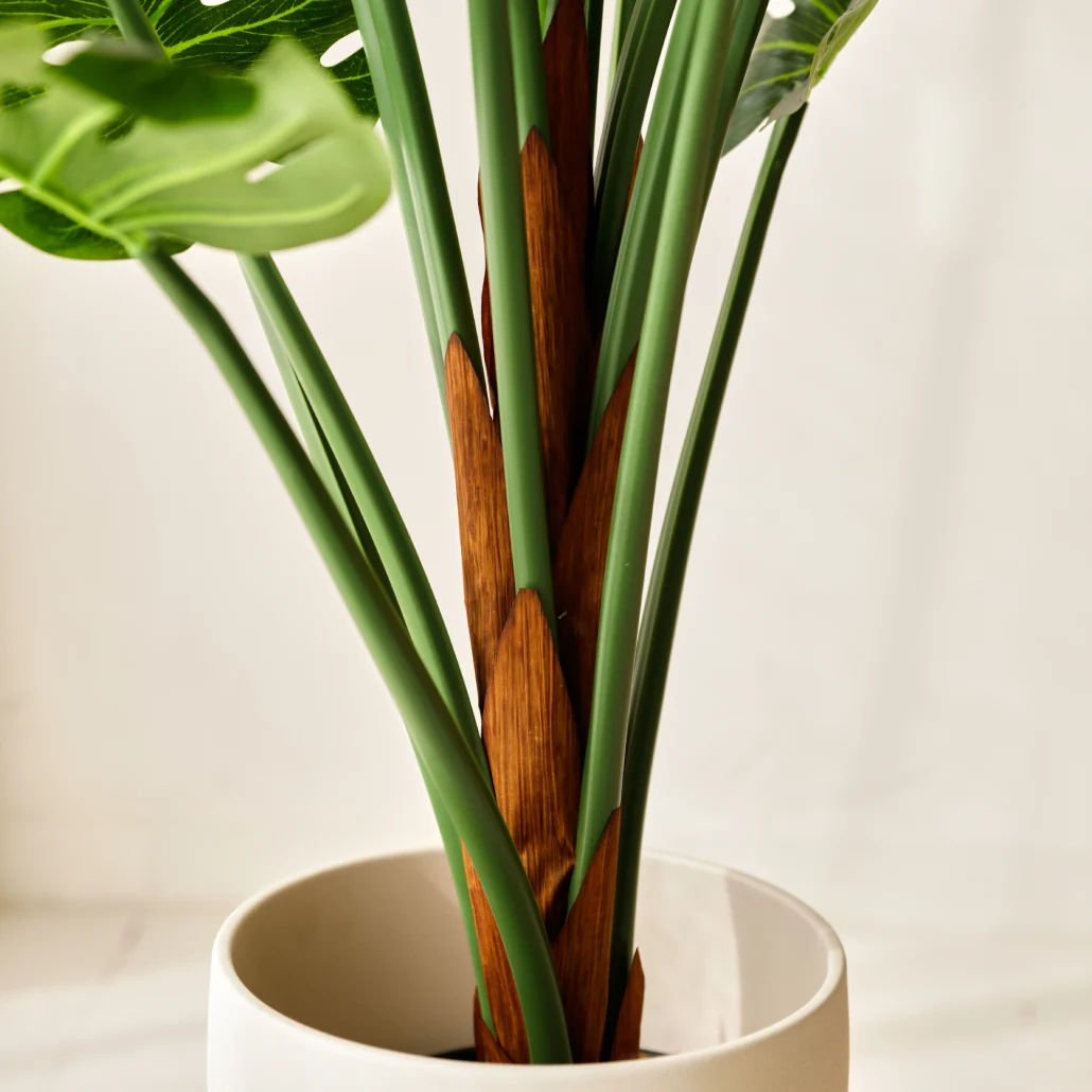 Monstera artificial Deco 150 cm Bonerva | Planta artificial alta para decorar interiores en hogares, negocios y hoteles | Sin mantenimiento - 5