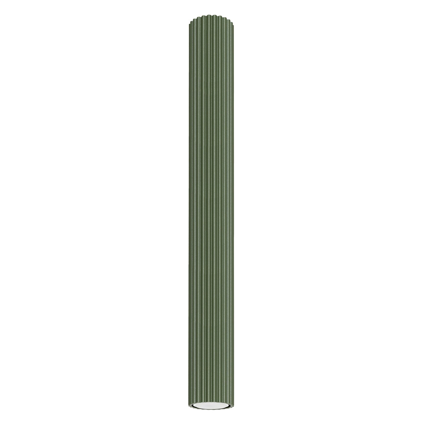 Reflektor sufitowy spot natynkowy Karbon okrągły zielony oliwkowy 1xGU10x10W wym: 60 x 6,5 x 6,5 cm aluminium Sollux Lighting
