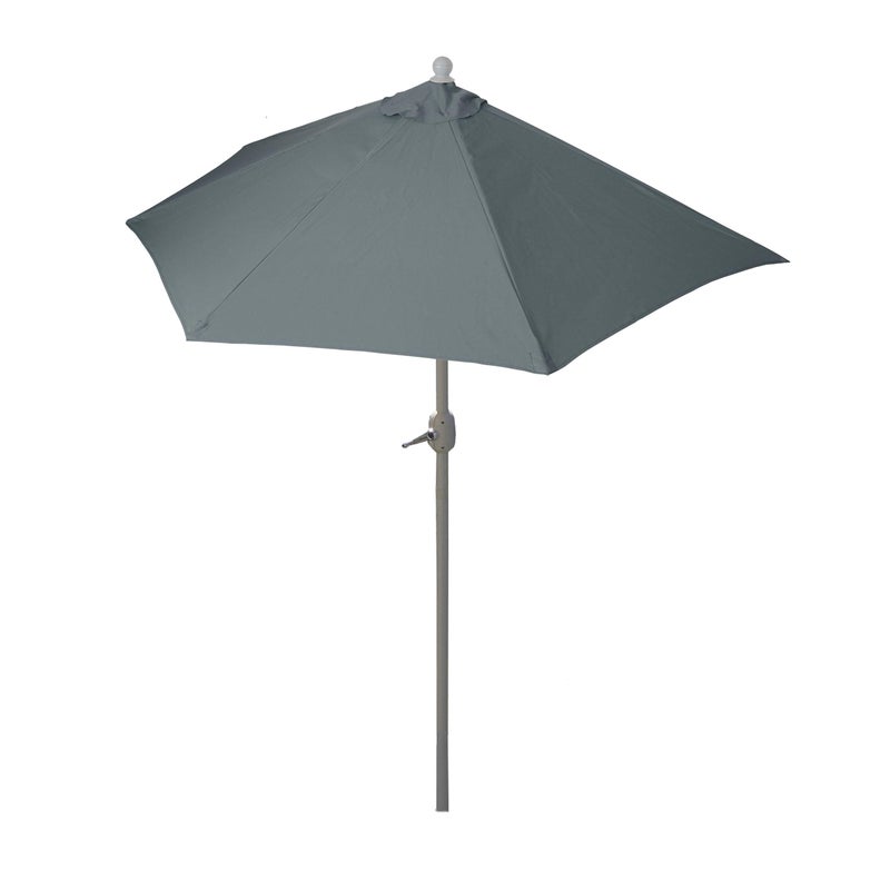 Parasol półokrągły Parla, parasol balkonowy, UV 50+ poliester/aluminium 3 kg ~ 300 cm antracytowy bez stojaka