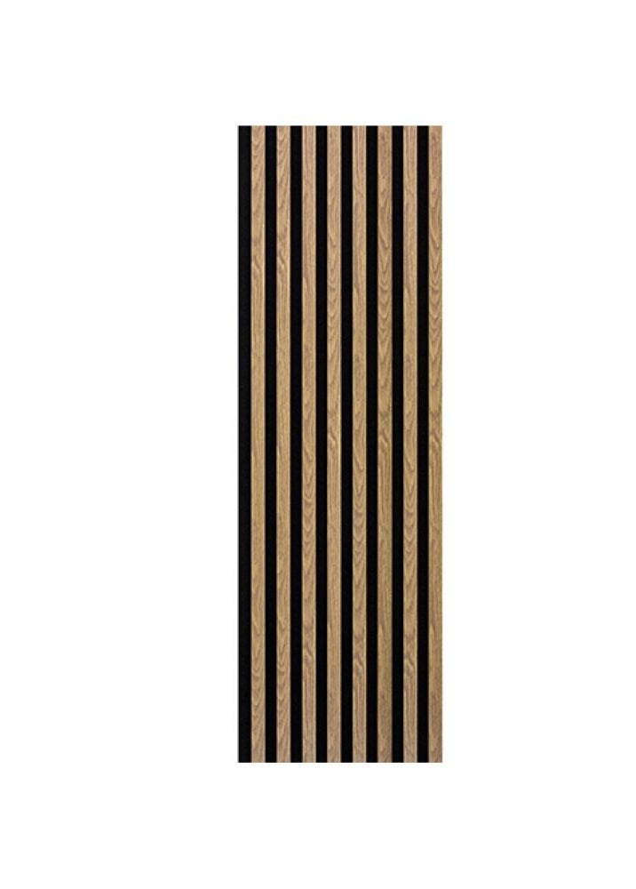 Lamele ścienne 8L Marbet Design WOODLINE 270x40 cm Dąb jasny na czarnym filcu 1 szt.
