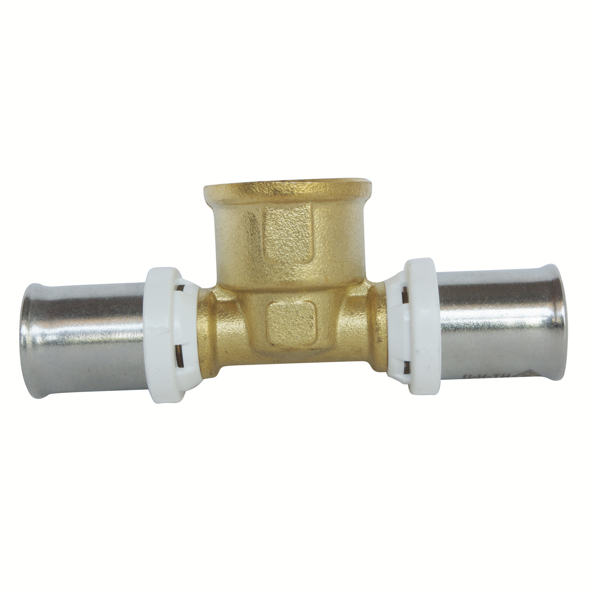 Té femelle au centre à sertir multicouche Ø20 - 15/21 - 4