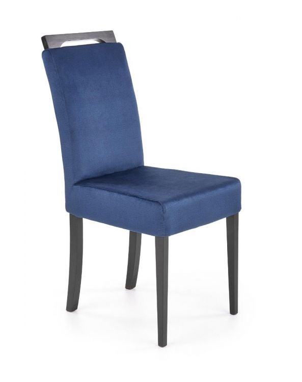 Krzesło tapicerowane CLARION 2 VELVET granatowe