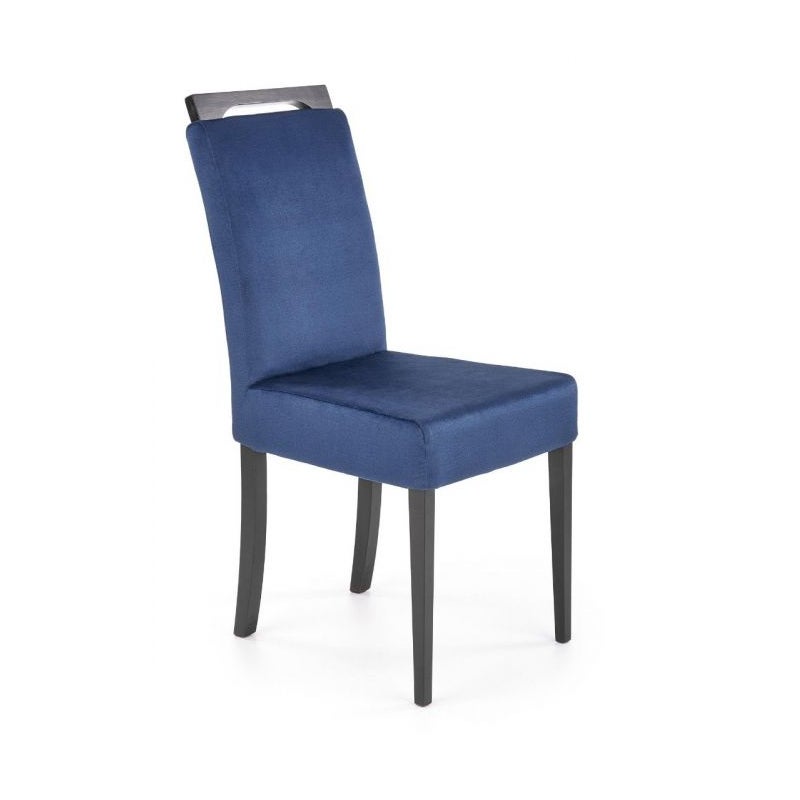 Krzesło tapicerowane CLARION 2 VELVET granatowe
