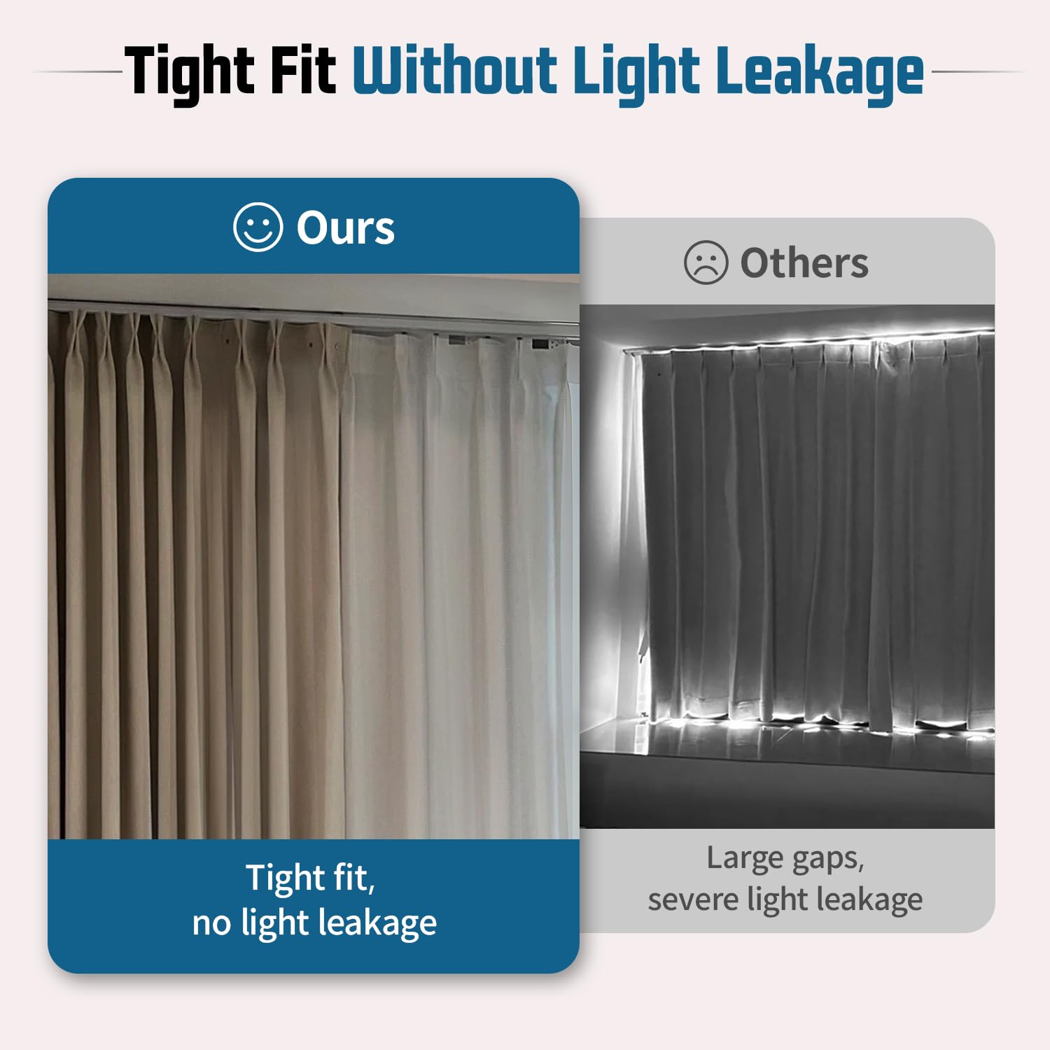 Riel de cortina de pared, 3m, riel autoadhesivo con 30 ruedas, barra de cortina de techo, adecuado para baños y dormitorios. - 3