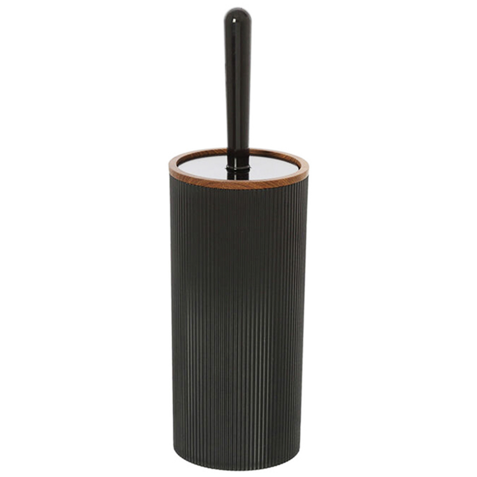 Perie wc Feridras London, negru, 10x35cm