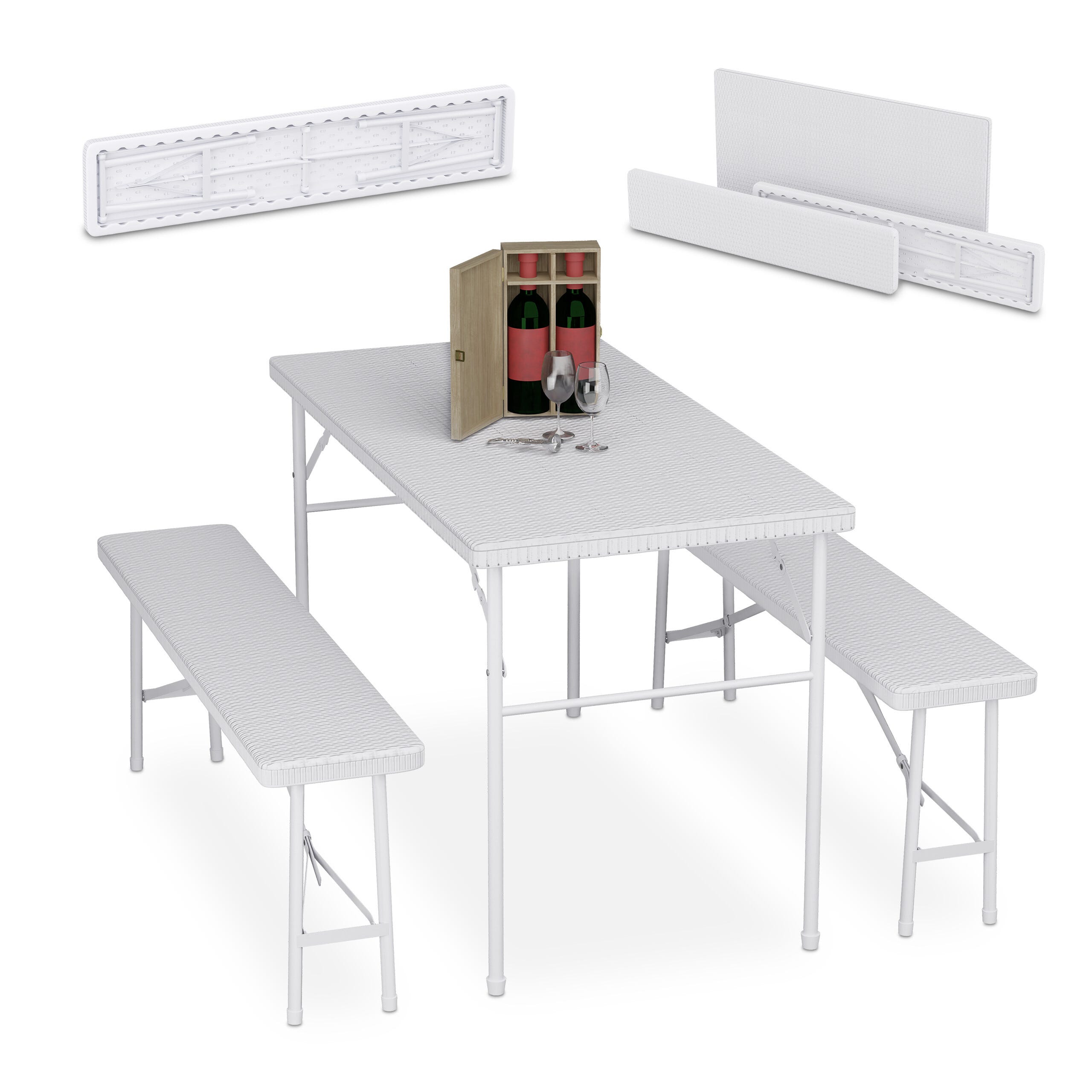 Lumaycens Set di 3 coprisedia per tavolo da birra, 220 x 50 x 70 cm, copertura per tavolo da birra e banchetti, coprisedia in spandex per banchetti Lumaycens Set di 3 coprisedia per tavolo da birra, 220 x 50 x 70 cm, copertura per tavolo da birra e banchetti, coprisedia in spandex per banchetti